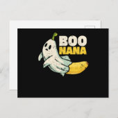 Boonana Cute ghost banana Halloween ポストカード (正面/裏面)
