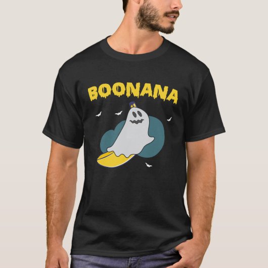 Boonana Scary Halloween Ghost Banana Costume Tシャツ (正面)