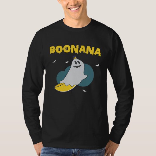 Boonana Scary Halloween Ghost Banana Costume Tシャツ (正面)