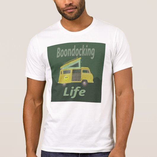 Boondockingライフデザイン Tシャツ (正面)