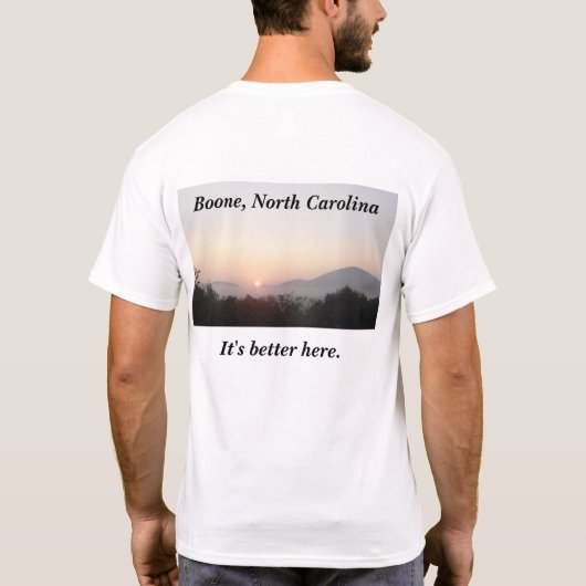 BooneのNCの記念品のTシャツ Tシャツ (裏面)