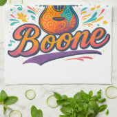 Boone Guitar キッチンタオル (折り畳み)