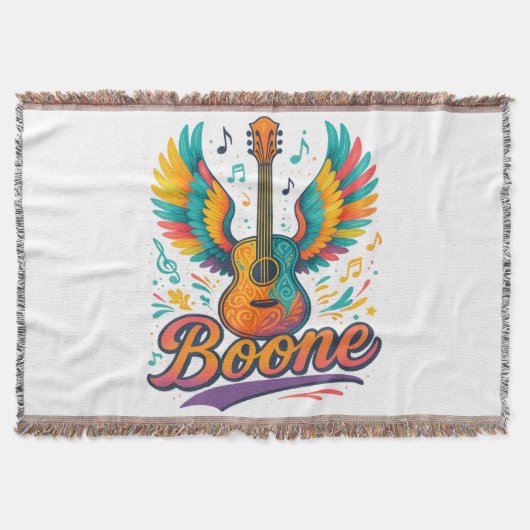 Boone Guitar スローブランケット (正面)