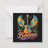 Boone Guitar ノートカード (正面)