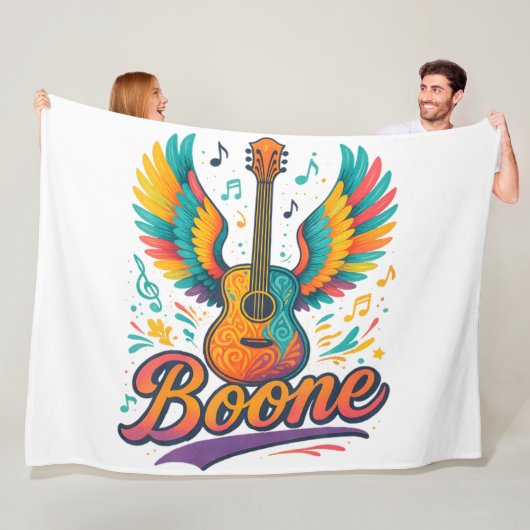 Boone Guitar フリースブランケット (インサイチュ)