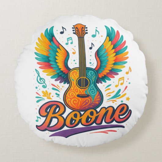 Boone Guitar ラウンドクッション (正面)
