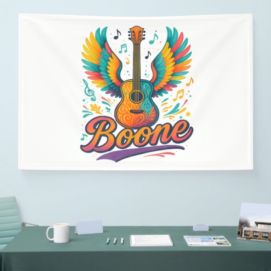 Boone Guitar 横断幕 (トレードショー)