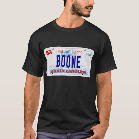 Boone NCのプレート Tシャツ (正面)