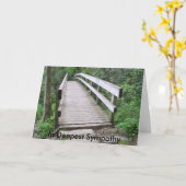 Boone NCの橋 カード (黄色い花)