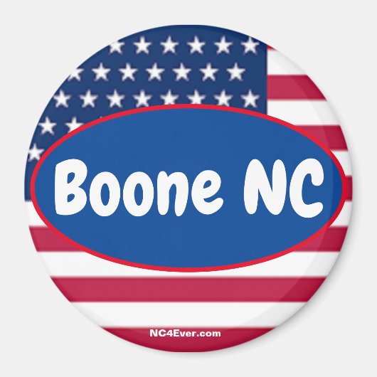 Boone NC愛国的な場所マグネット マグネット (正面)