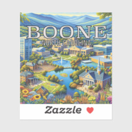 Boone North Carolina 3インチビニールシール シール
