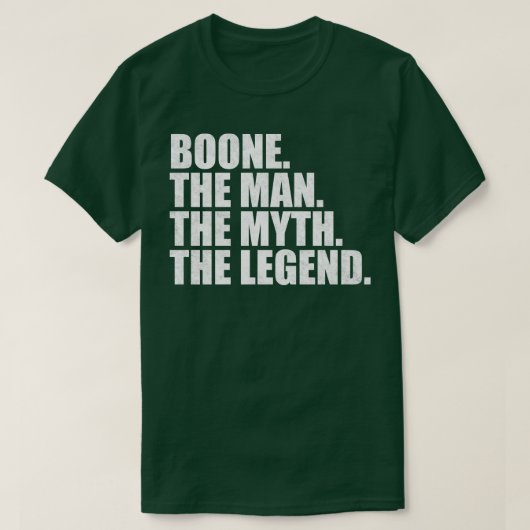 BooneBoone名Boone与え名 Tシャツ (デザイン正面)