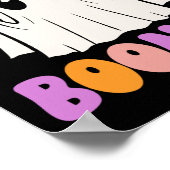 Boonnyかわいいバニー幽霊ハロウィーン男性女性キッズ ポスター (角)