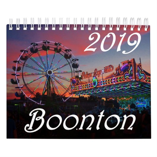 Boontonニュージャージー2019 15月のカレンダー カレンダー (カバー)