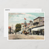 Boonton NJ、ニュージャージー、メインセント、ヴィンテージ ポストカード (正面/裏面)