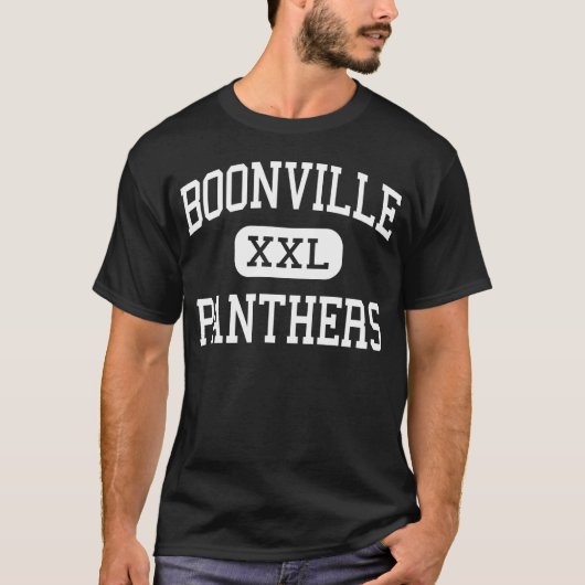 Boonville -ヒョウ-後輩- Boonvilleインディアナ Tシャツ (正面)