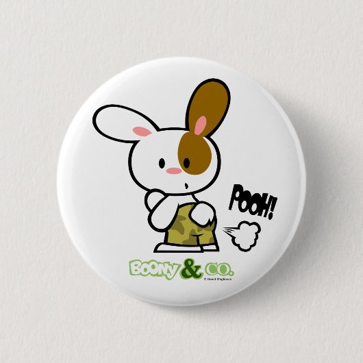 Boony & Co. Boony Poohボタン 缶バッジ (正面)