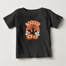 BOOO カボチャおばけのハロウィンTシャツ ベビーTシャツ