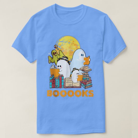 Booooks幽霊読Boo Books Library読's Book Tシャツ (デザイン正面)