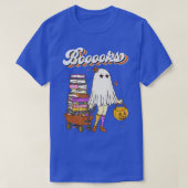 Booooks! Cute Ghost Reading Library Books Hallowee Tシャツ (デザイン正面)
