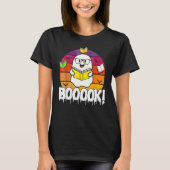 Booooks Ghos Boo Read Books Library Book Tシャツ (正面)