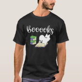 Booooks Halloween Ghost Reader Reading Boo Costum Tシャツ (正面)