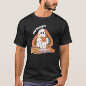 Booooks Pumpkin Ghost Boo Halloween Tシャツ (正面)