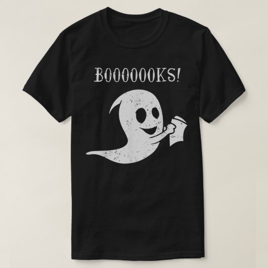 Booooooks Funny Teacher Halloween  Tシャツ (デザイン正面)