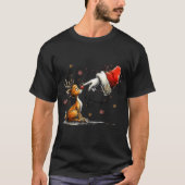 Boop Funny Santa Farmer Reindeer Cute Christmas Ho Tシャツ (正面)