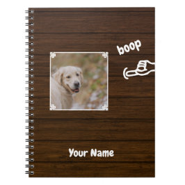 Boop My Nose Dog Photo ノートブック