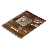 Boop My Nose Dog Photo ノートブック (左側)