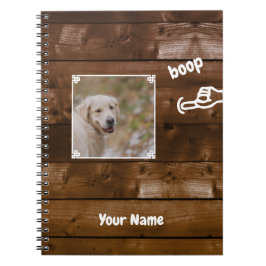 Boop My Nose Dog Photo ノートブック