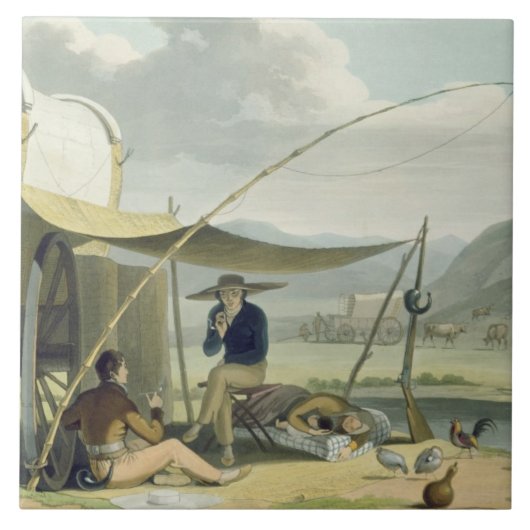 Boorの家族の停止は、「アフリカScからの17をめっきします タイル (正面)