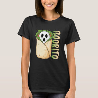 Boorito Ghost Boo Burrito Fun Halloween Mexican Fo Tシャツ