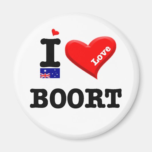 BOORT - I Love マグネット (正面)