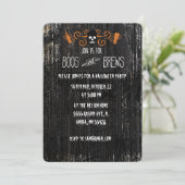 BoosとBrewsハロウィーンの招待デザイン 招待状 (スタンド正面)