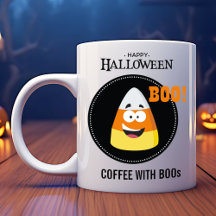 Boosハロウィーンで微笑むキャンディーコーンコーヒー