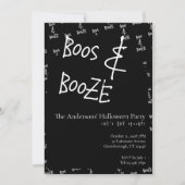 Boos and Booze Halloween Party 招待状 (正面)
