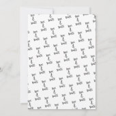 Boos and Booze Halloween Party Minimal 招待状 (裏面)