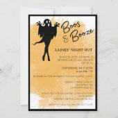 Boos and Booze Ladies Night Halloween Invite 招待状 (正面)