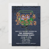 Boos & Booze幽霊たち&こうもりハロウィーンの衣装パーティー 招待状 (正面)