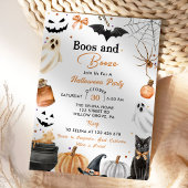 Boos & Booze ハロウィンパーティー かぼちゃ 招待状