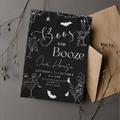 Boos & Booze Halloween Party Invitation 招待状