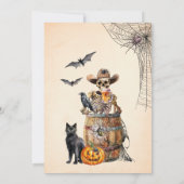 Boos & Brewsハロウィーンスカルビールハウデイパーティー 招待状 (裏面)