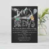 Boo's & Brews ハロウィン コスチューム パーティー 招待状 (スタンド正面)