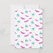 Boos HissesとHalloween Wishesカード 招待状 (裏面)