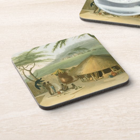 Boosh-Wannah小屋は、「アフリカの景色からの7つをめっきします コースター (左側)