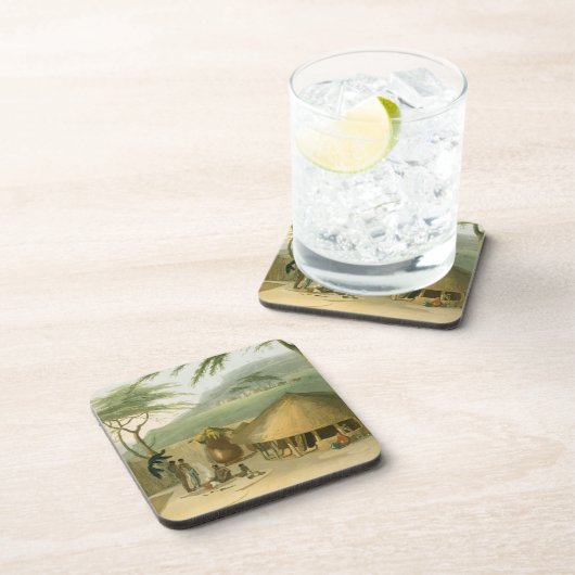 Boosh-Wannah小屋は、「アフリカの景色からの7つをめっきします コースター (右側)