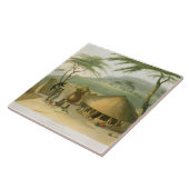 Boosh-Wannah小屋は、「アフリカの景色からの7つをめっきします タイル (側面)