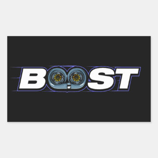 BOOSTターボ 長方形シール